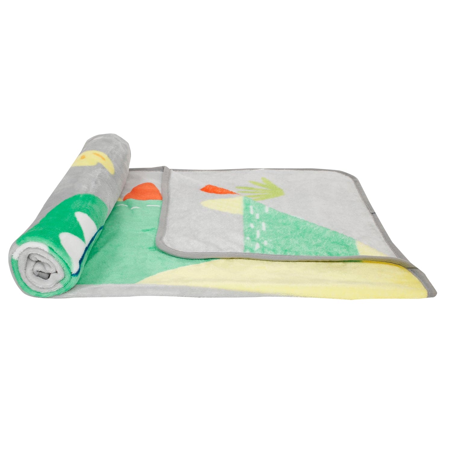 Cute Smile Grey One Ply Blanket - Baby Moo