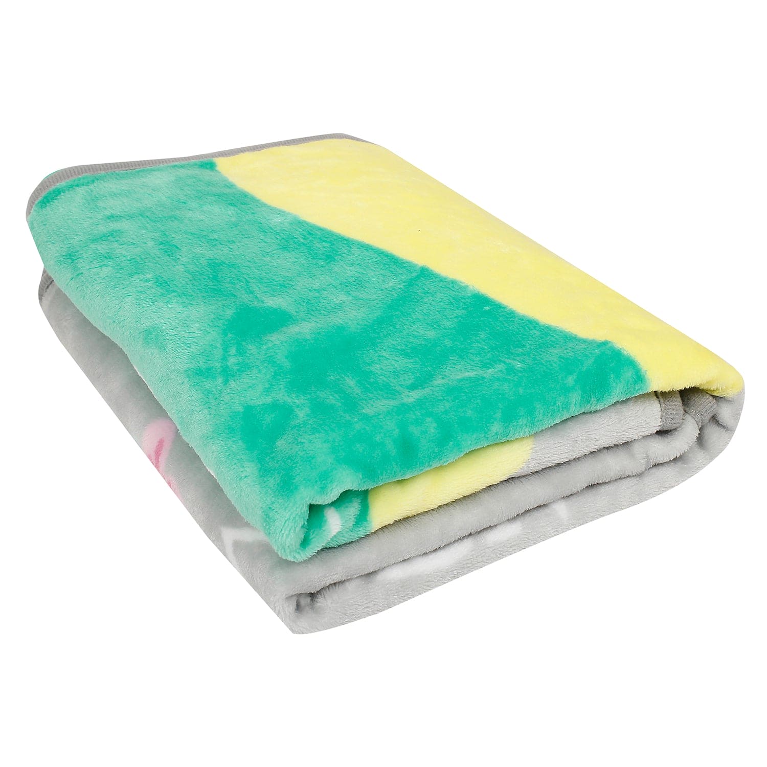 Cute Smile Grey One Ply Blanket - Baby Moo