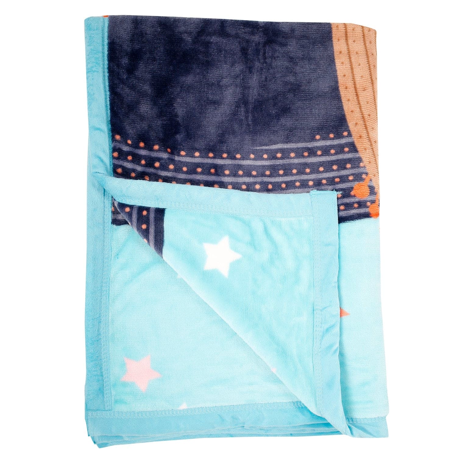 Perfect Star Moment Blue Two-Ply Blanket
