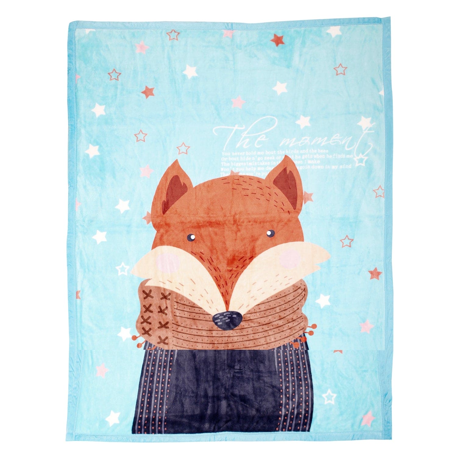 Perfect Star Moment Blue Two-Ply Blanket