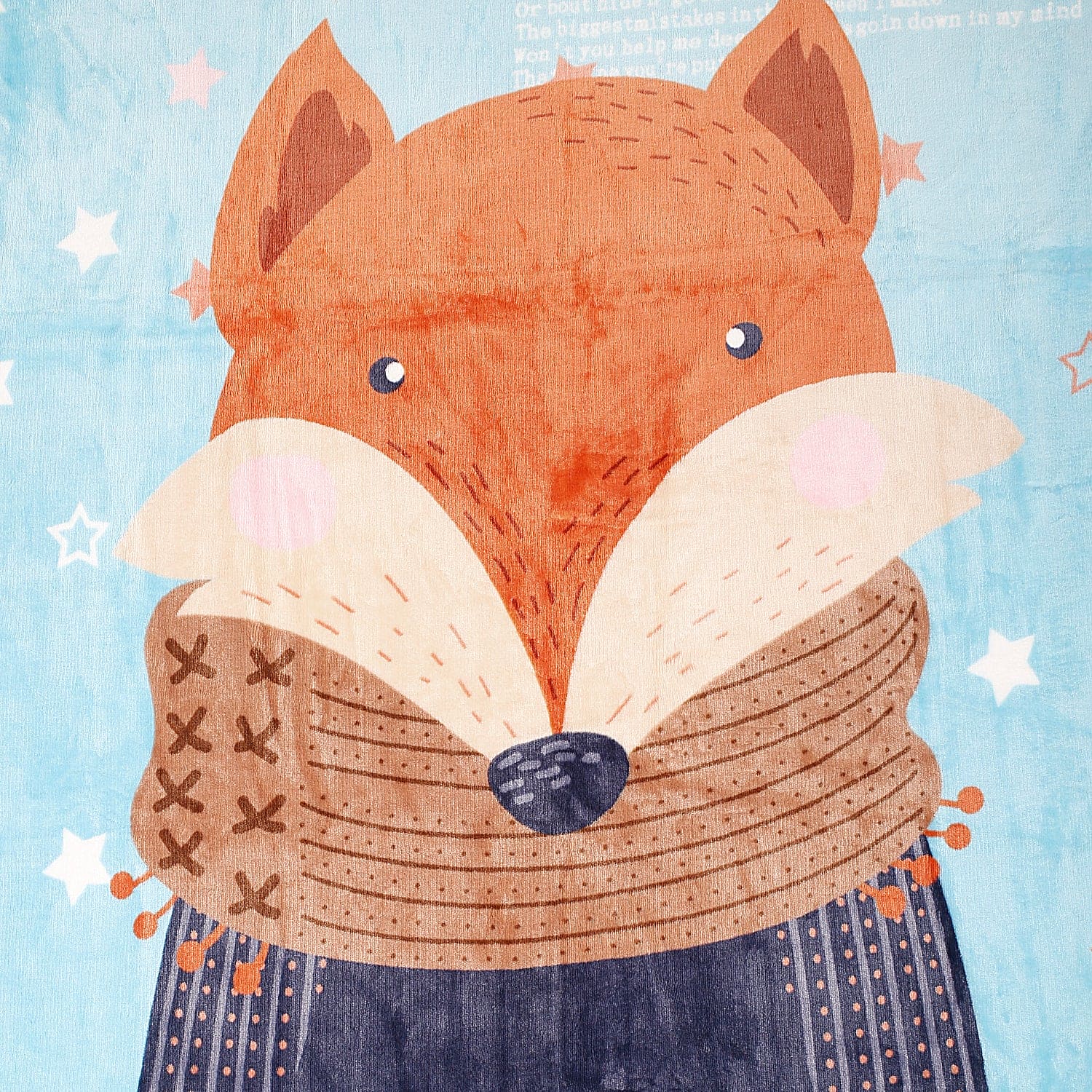 Perfect Star Moment Blue Two-Ply Blanket