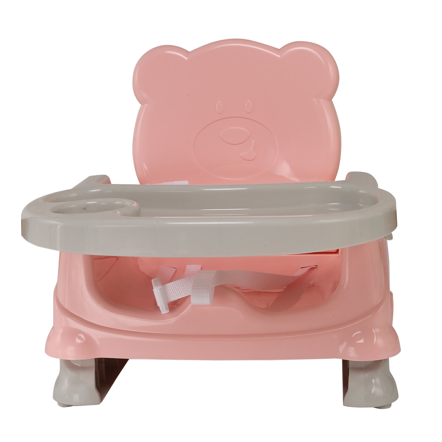 Peach Foldable Feeding / Dining Chair with Strap - Baby Moo