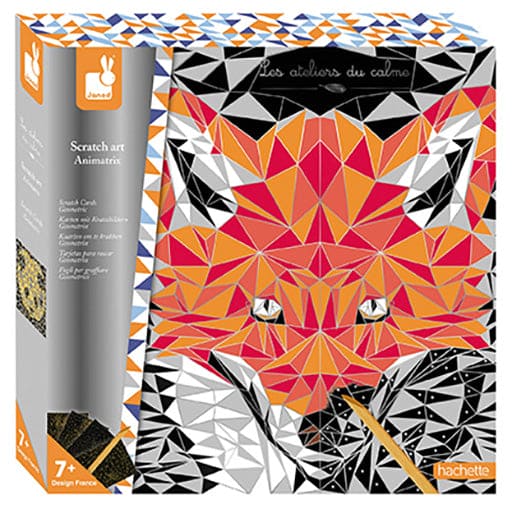 Janod Scratch Cards Animetrics - Multicolour