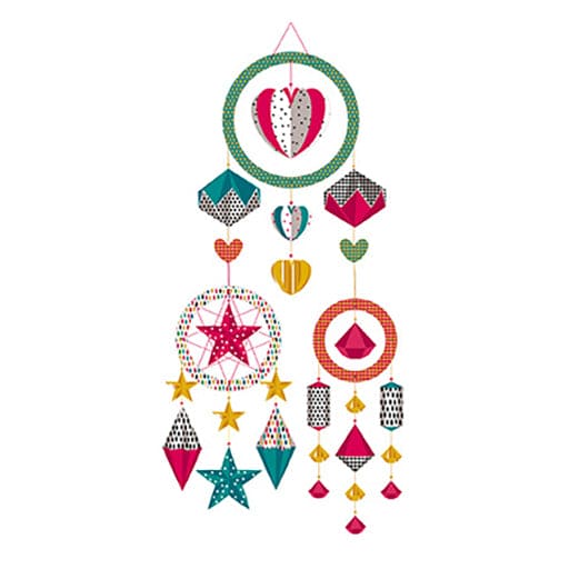 Janod Origami 3 Dream-Catchers - Multicolour