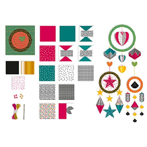 Janod Origami 3 Dream-Catchers - Multicolour