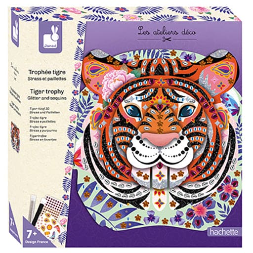 Janod Tiger Trophy Glitter And Sequins - Multicolour