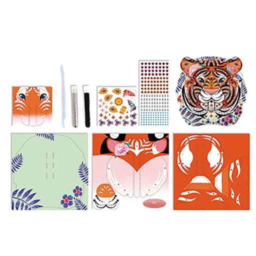 Janod Tiger Trophy Glitter And Sequins - Multicolour