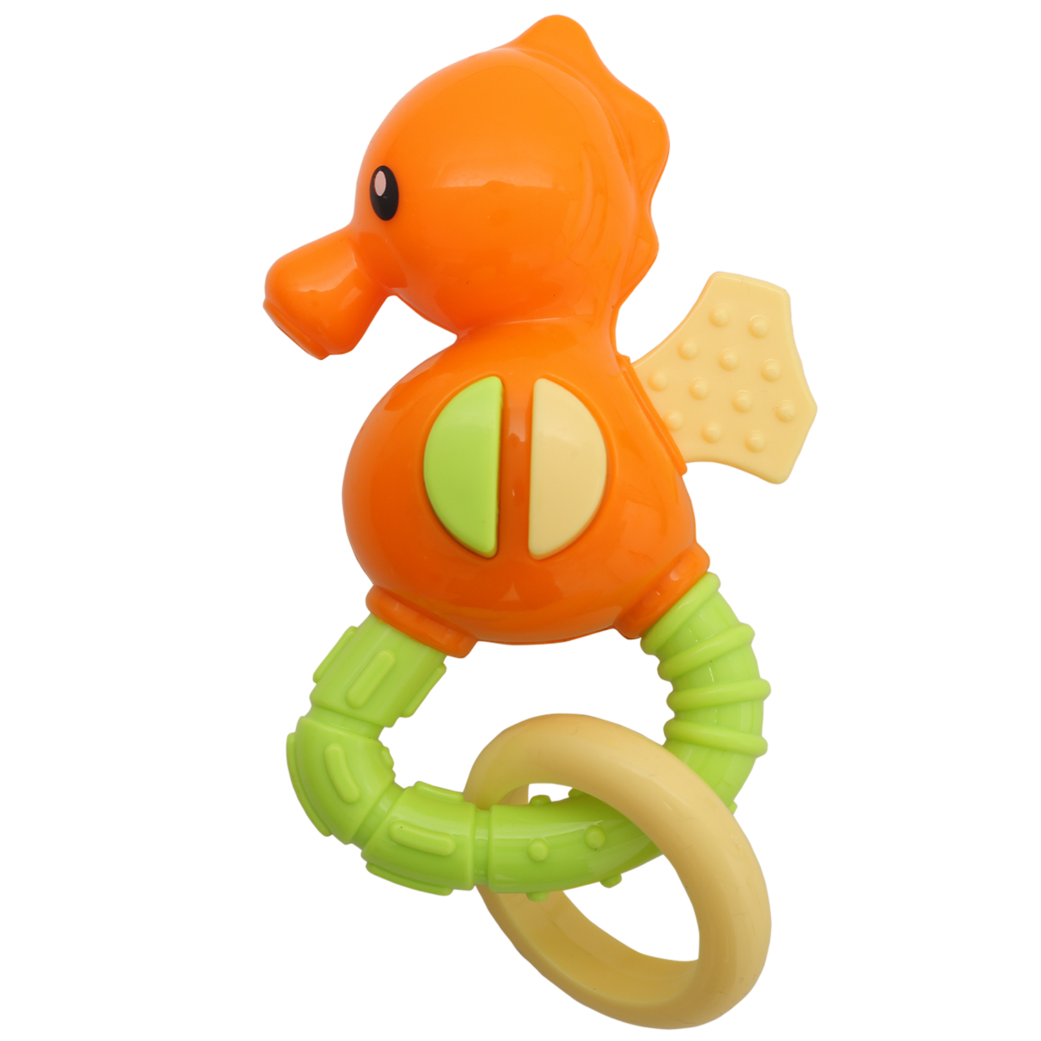 Seahorse Orange Rattle Toy - Baby Moo
