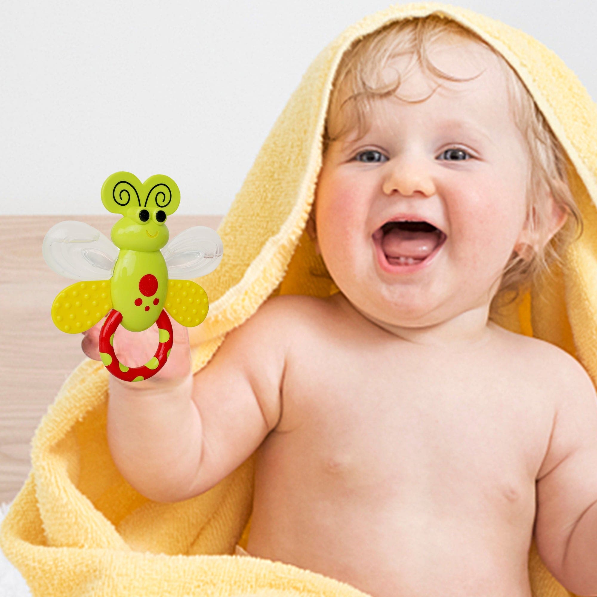 Butterfly Green Rattle Toy - Baby Moo