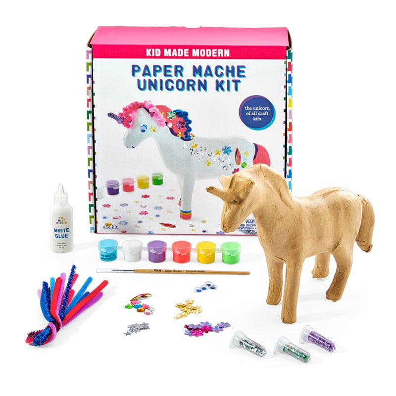 Kid Made Modern Paper Mache Unicorn Kit - Multicolour