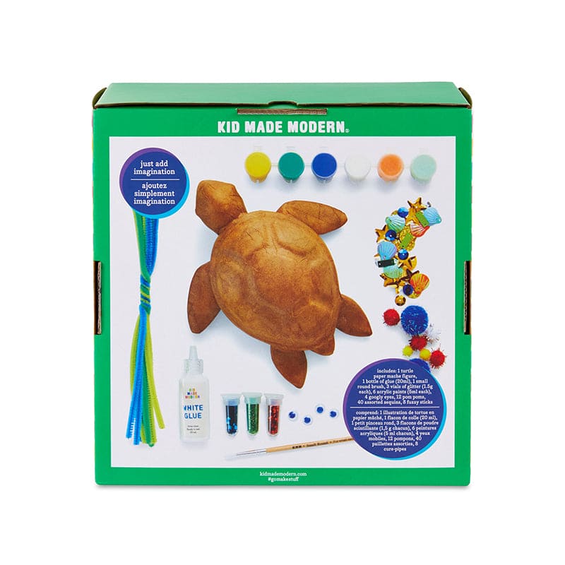Kid Made Modern Paper Mache Turtle Kit - Multicolour