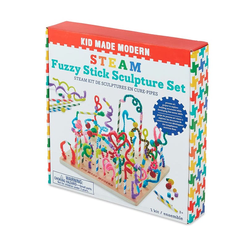 Kid Made Modern Steam - Fuzzy Stick Sculpture Set - Multicolour