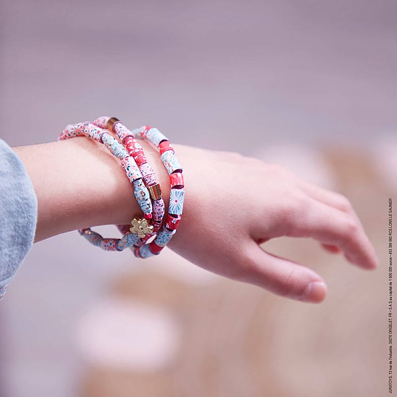 Janod 6 Pieces Of Paper Bead Jewellery To Make - Multicolour - Baby Moo