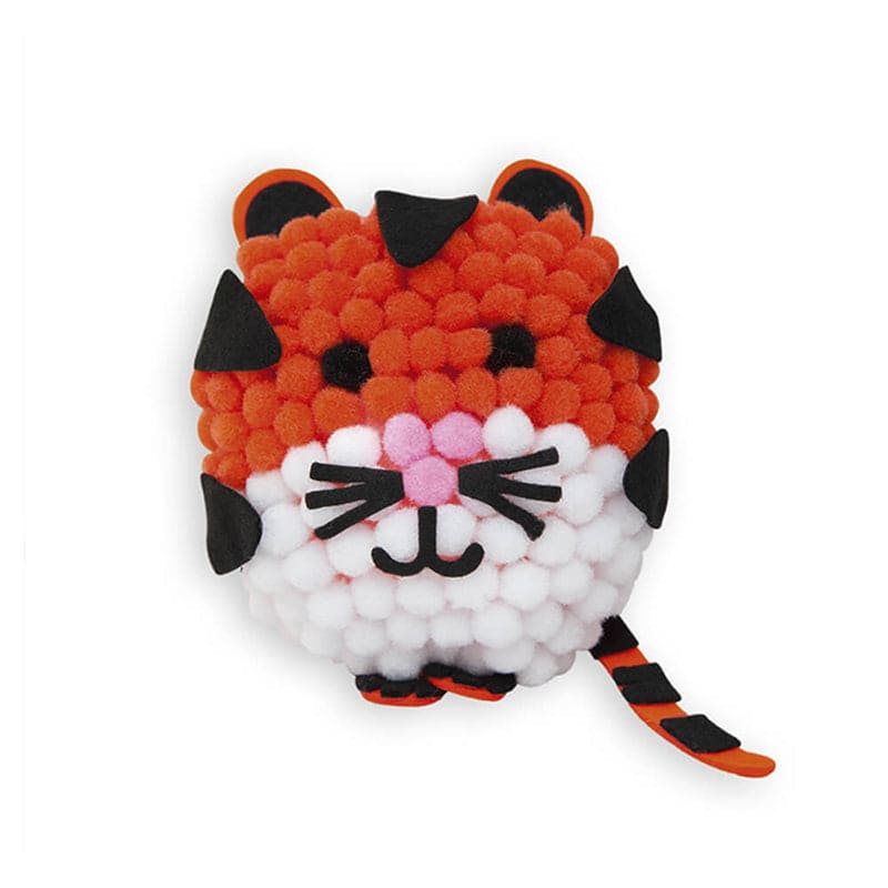Janod Mini Pompom Tiger To Make - Multicolour