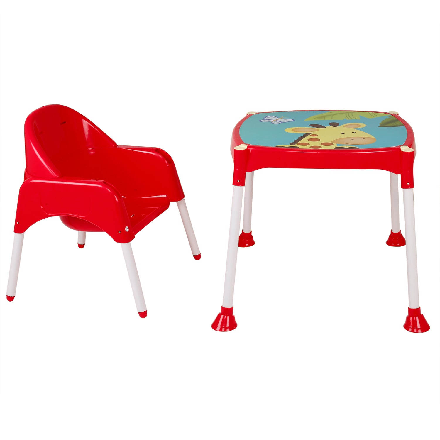 Giraffe Red High Dining Chair - Baby Moo