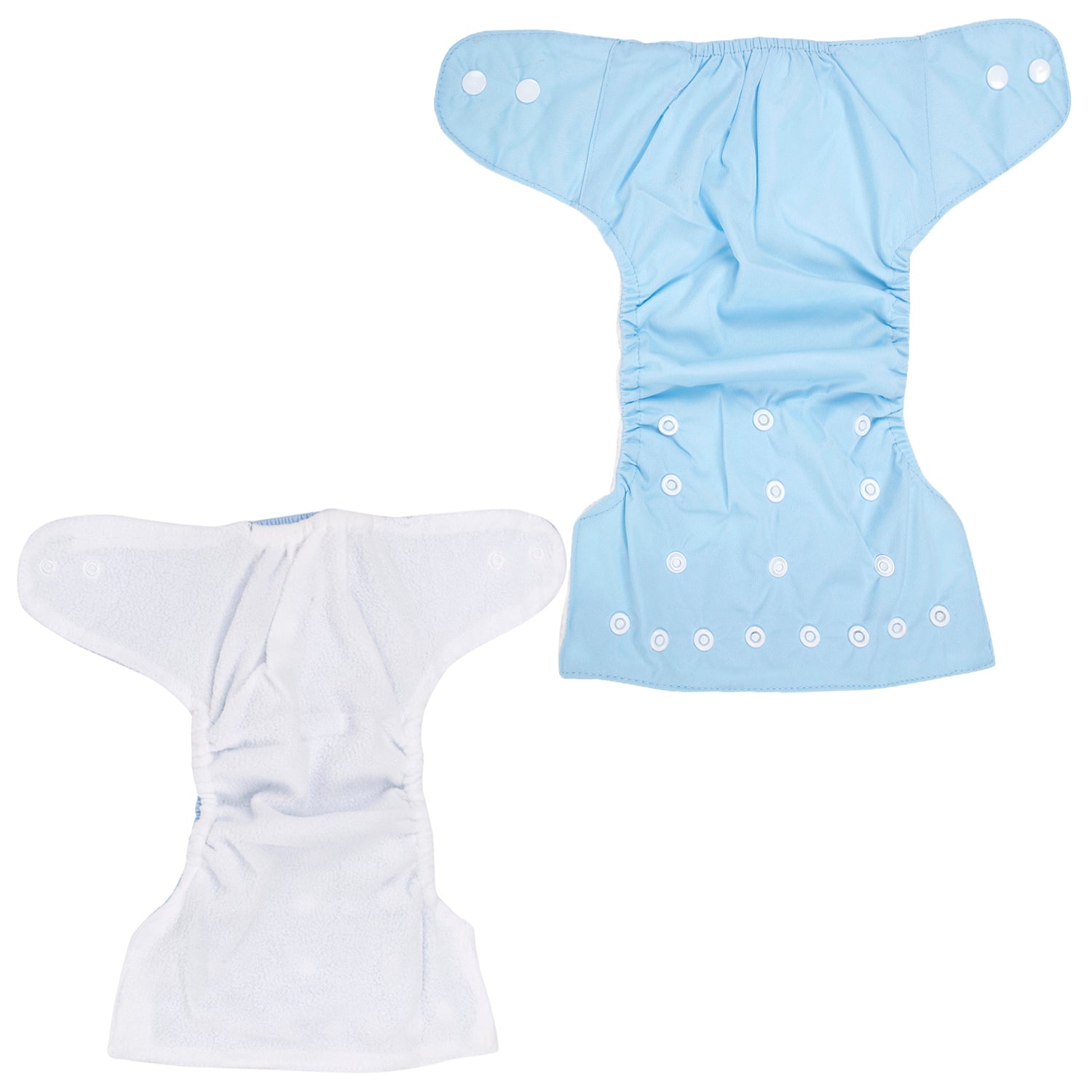 Plain Red And Blue Reusable 2 Pk Diaper - Baby Moo
