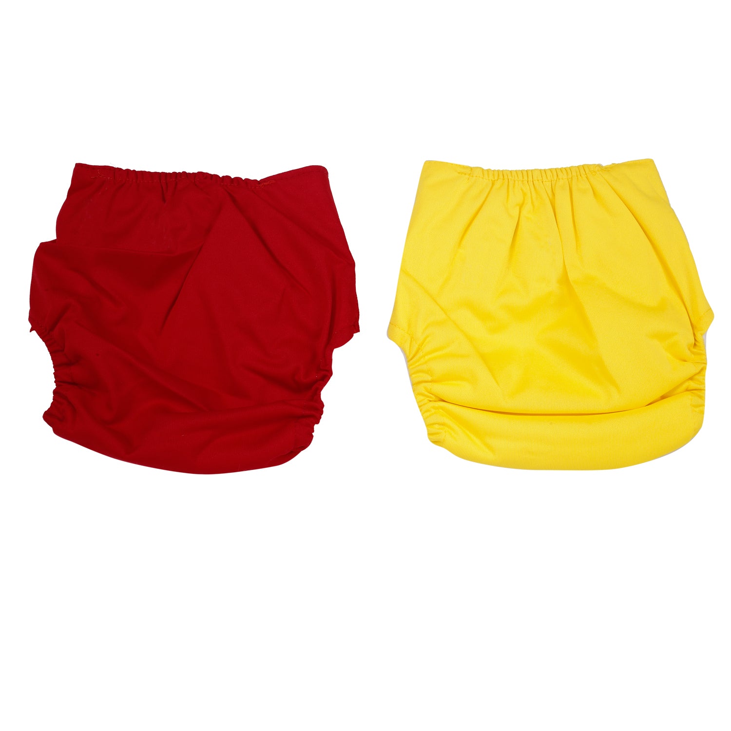 Plain Red And Yellow Reusable 2 Pk Diaper - Baby Moo