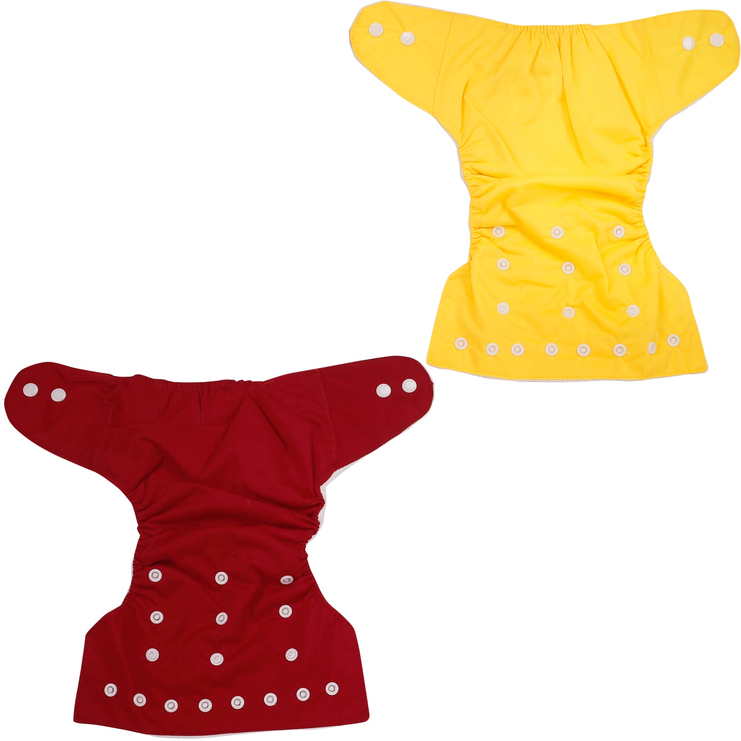 Plain Red And Yellow Reusable 2 Pk Diaper - Baby Moo
