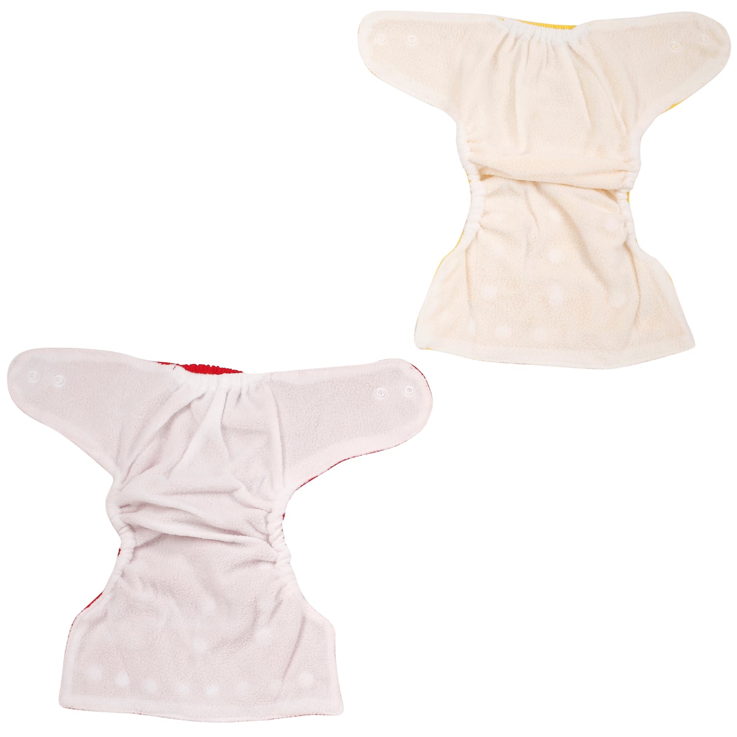 Plain Red And Yellow Reusable 2 Pk Diaper - Baby Moo