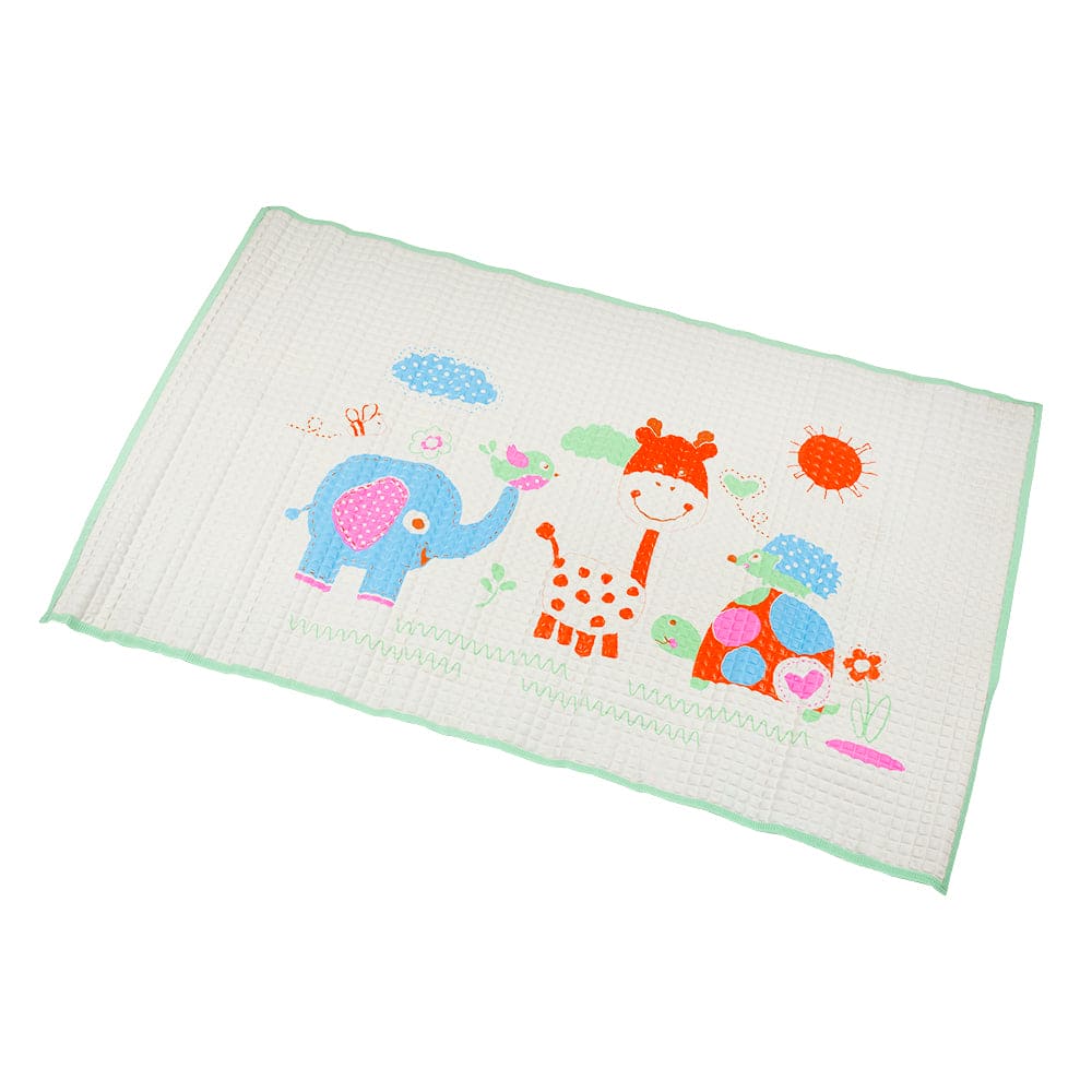 I Love Animals Green Air Filled Waterproof Massage Mat - Baby Moo