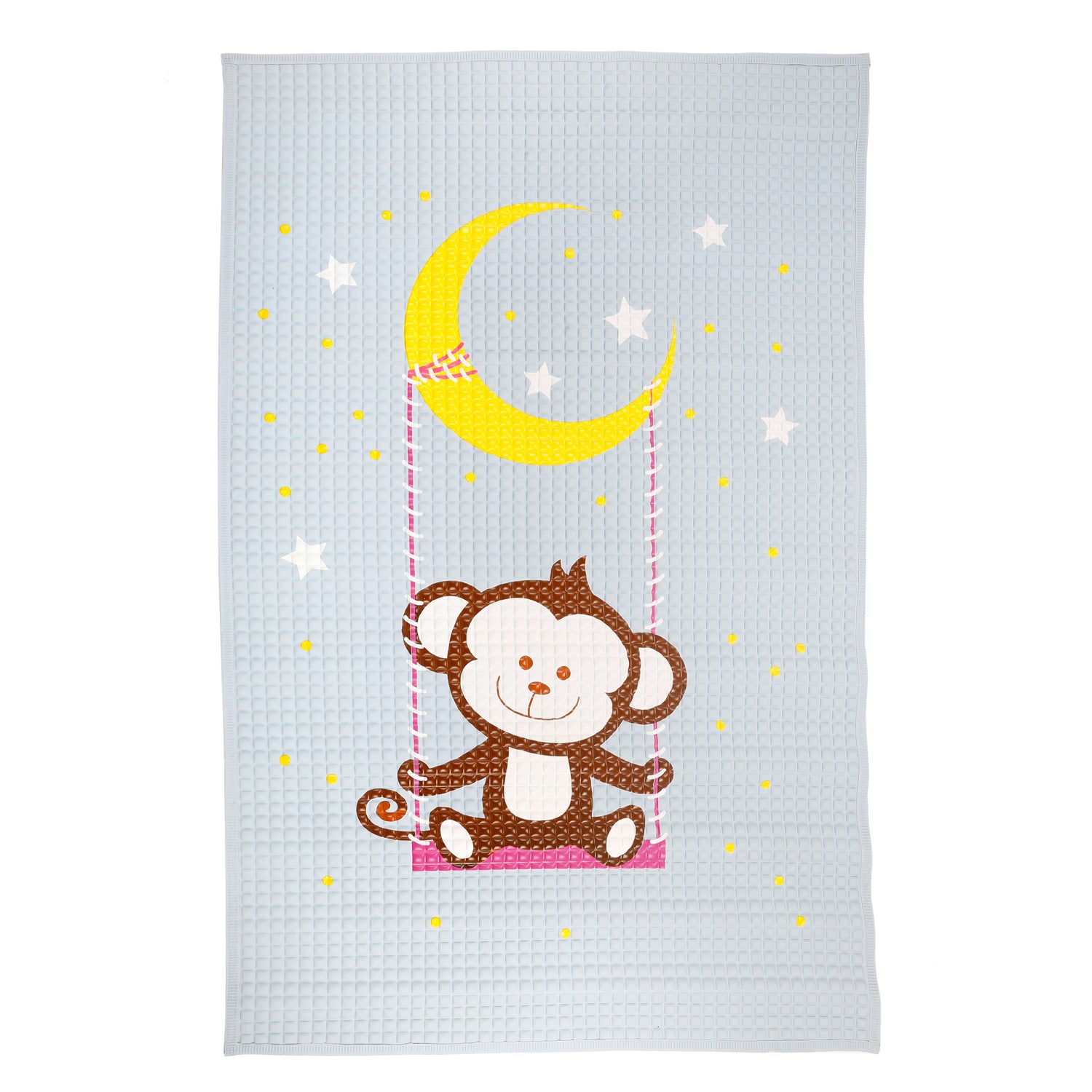 Swinging Monkey Blue And Brown Massage Mat - Baby Moo