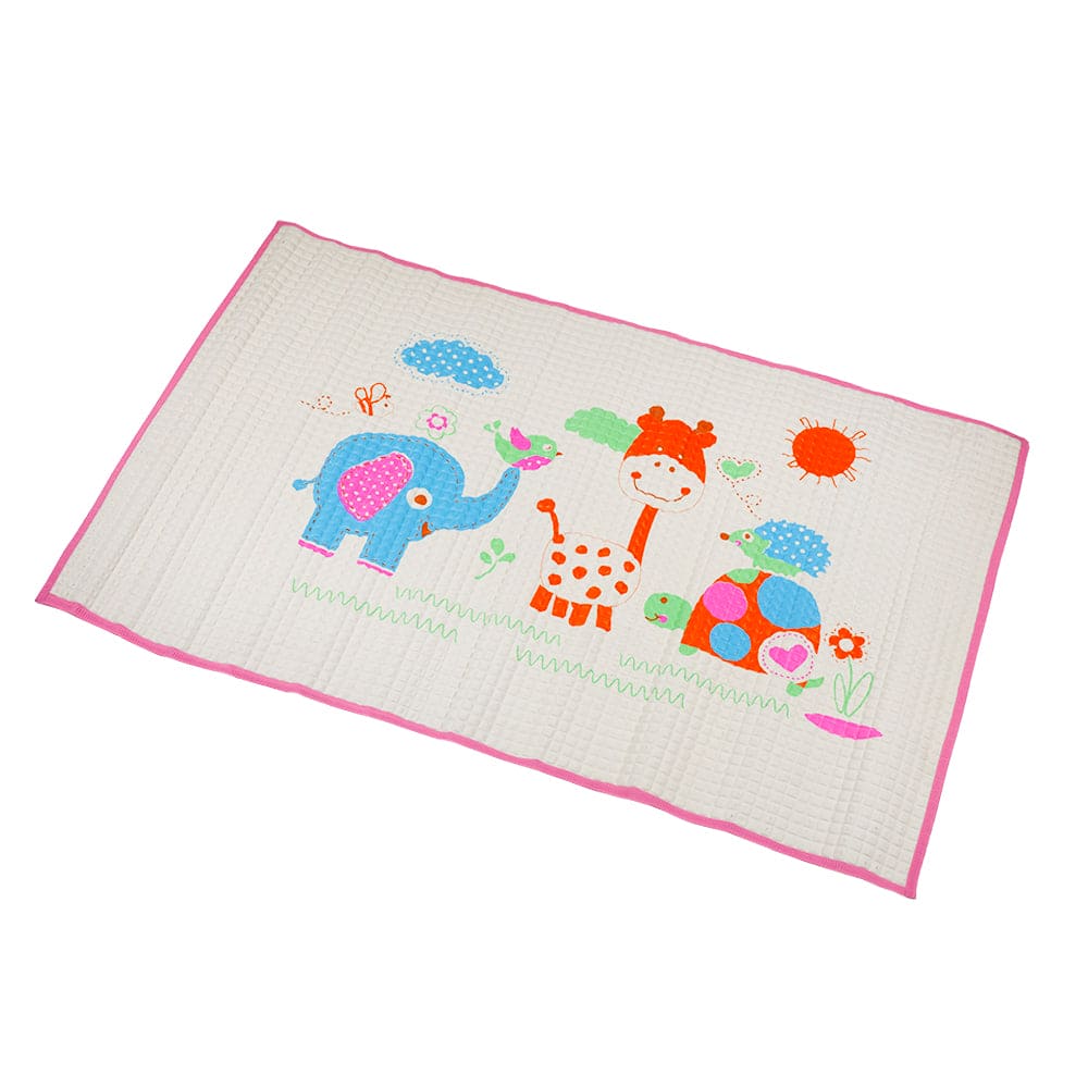 I Love Animals Pink Air Filled Waterproof Massage Mat - Baby Moo