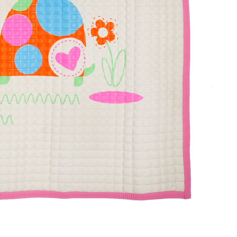 I Love Animals Pink Air Filled Waterproof Massage Mat - Baby Moo
