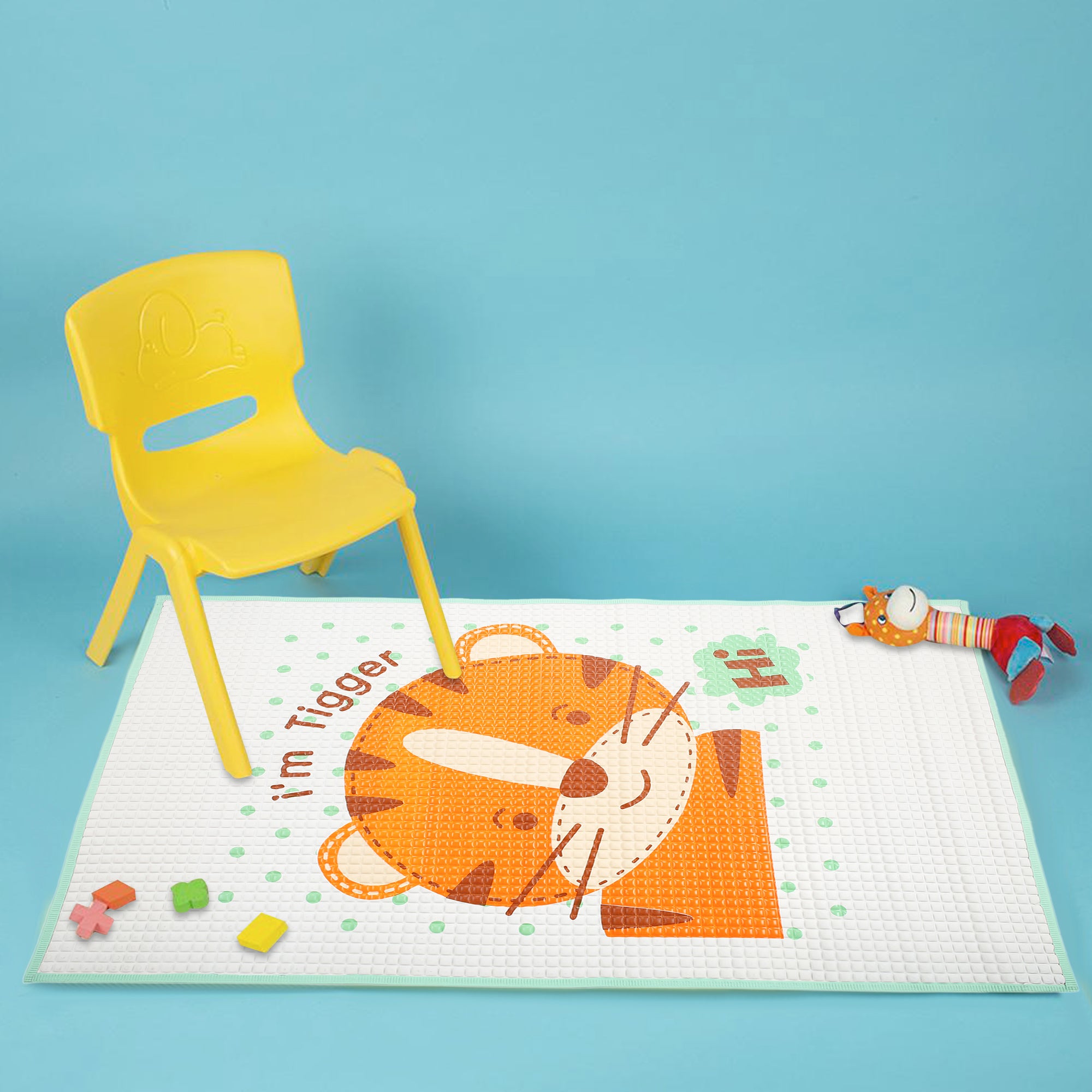 Brave Tiger White And Orange Massage Mat - Baby Moo