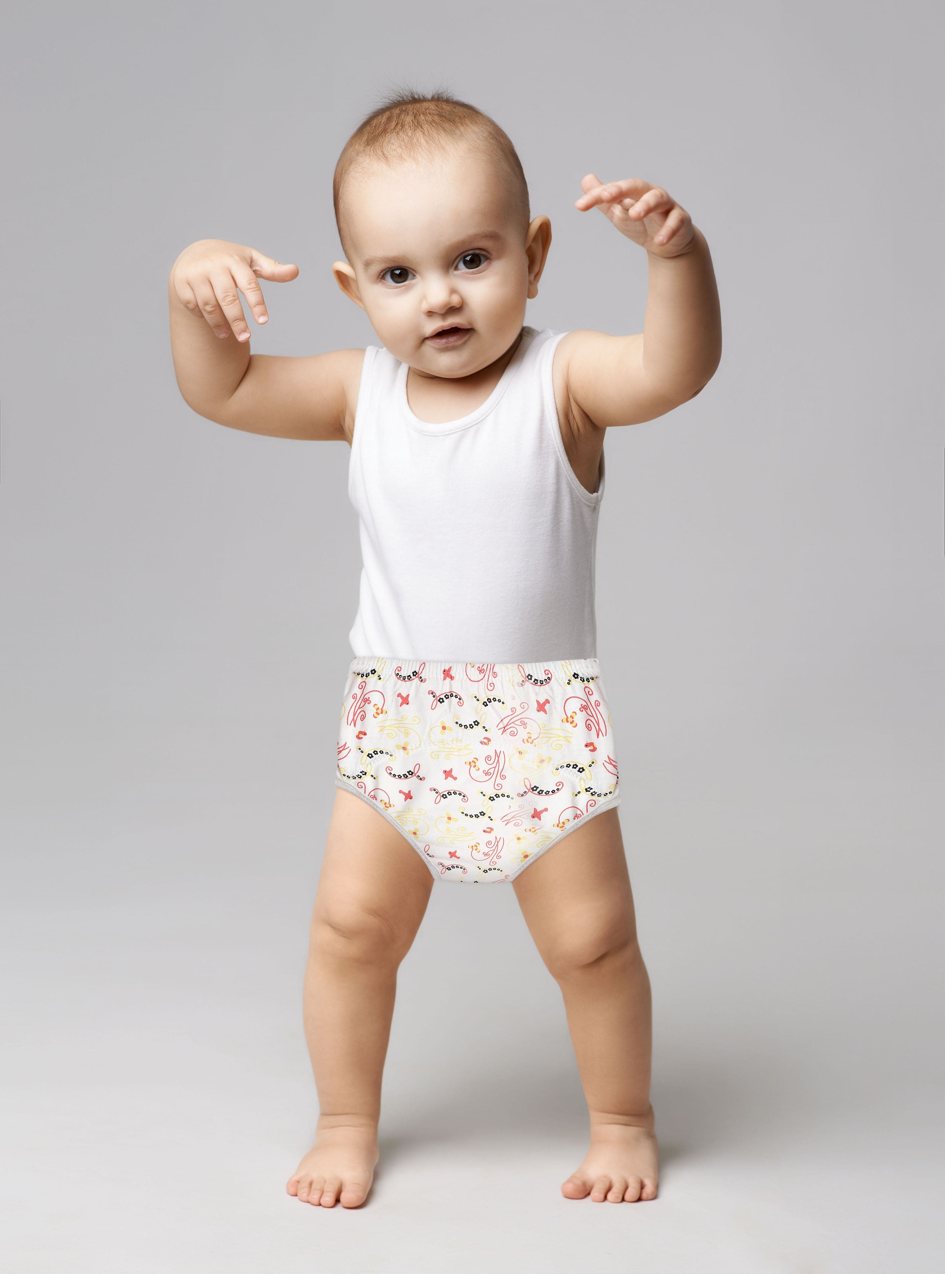Adjustable & Washable Cloth Diaper Panty 2 Pk Abstract Multicolour - Baby Moo