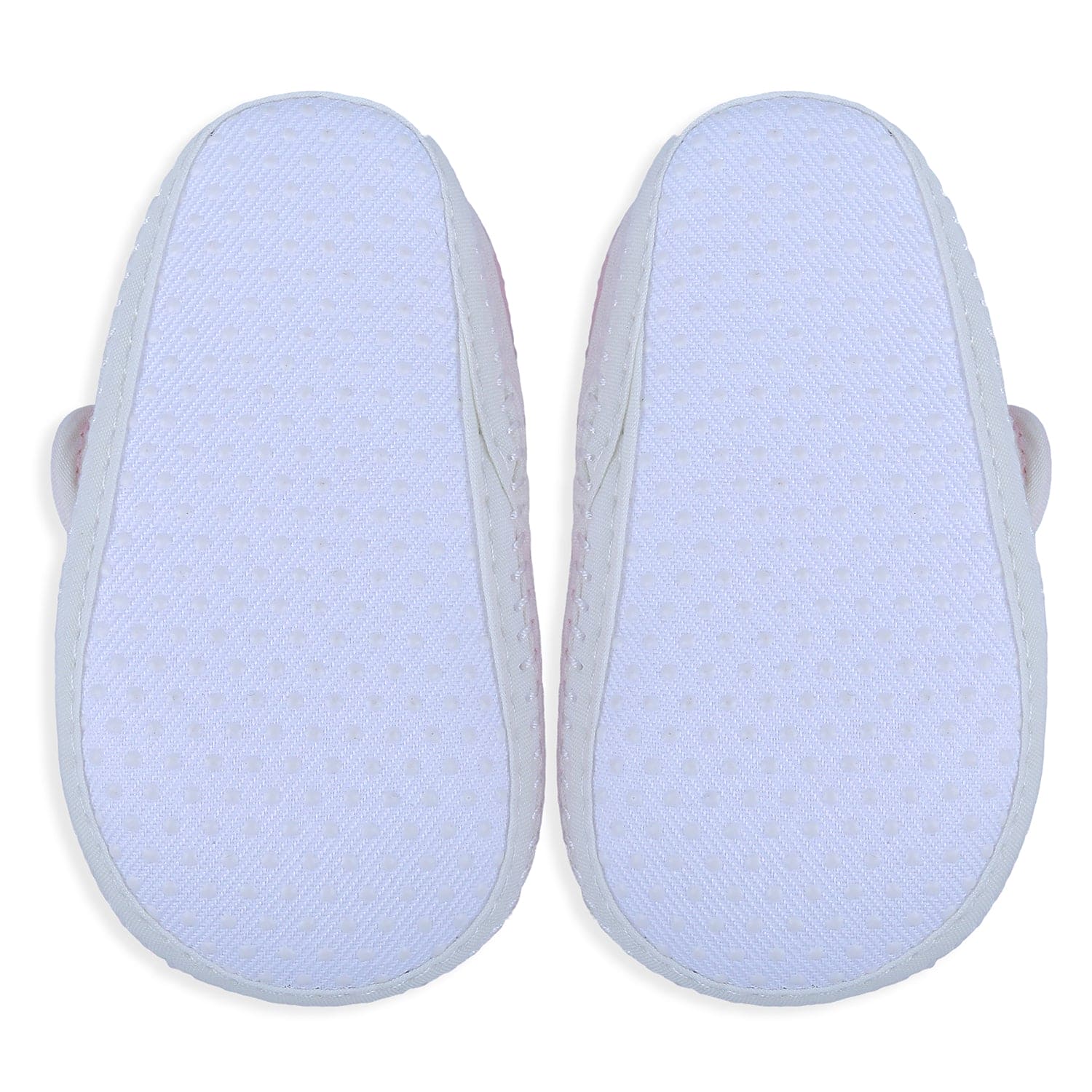 Baby Moo Snail Applique Velcro Strap Non-slip Kids Booties - Pink - Baby Moo
