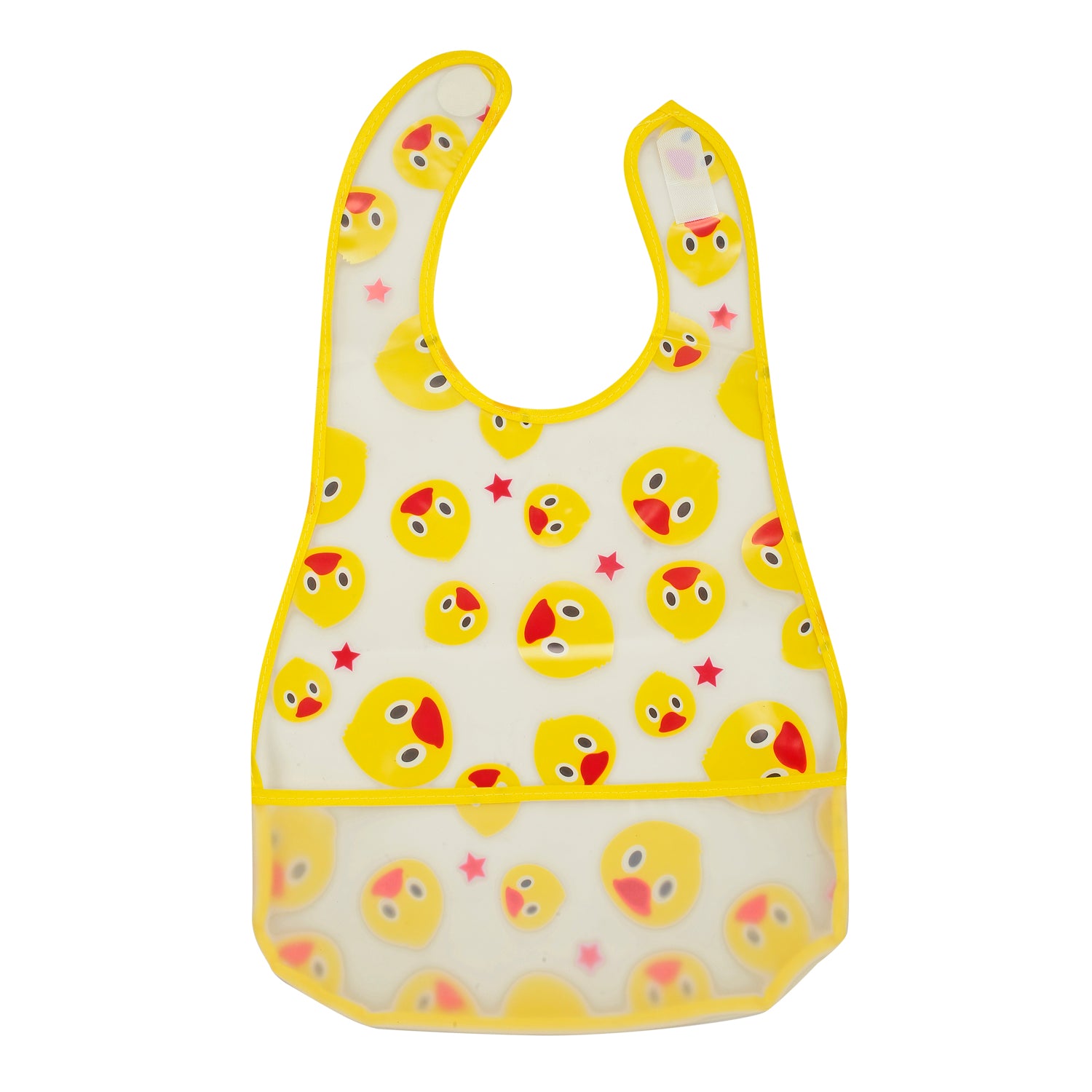 Elephant, Dino And Duck Multicolour Crumb Catcher Set Of 3 Bibs - Baby Moo