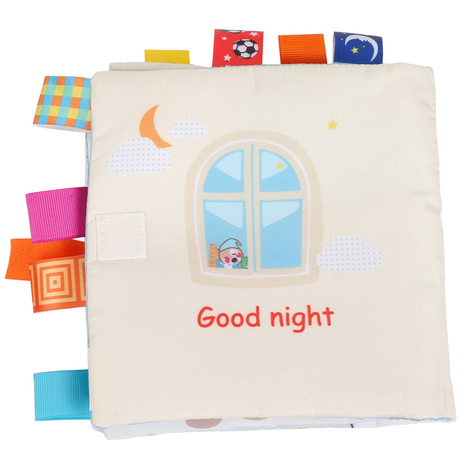 Learning with Puppy Multicolour Activity Cloth Book - Baby Moo
