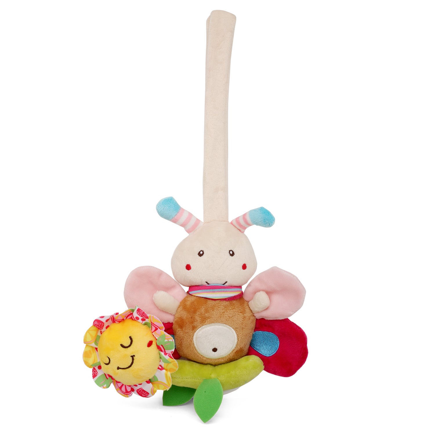 Bee Multicolour Hanging Pulling Toy - Baby Moo