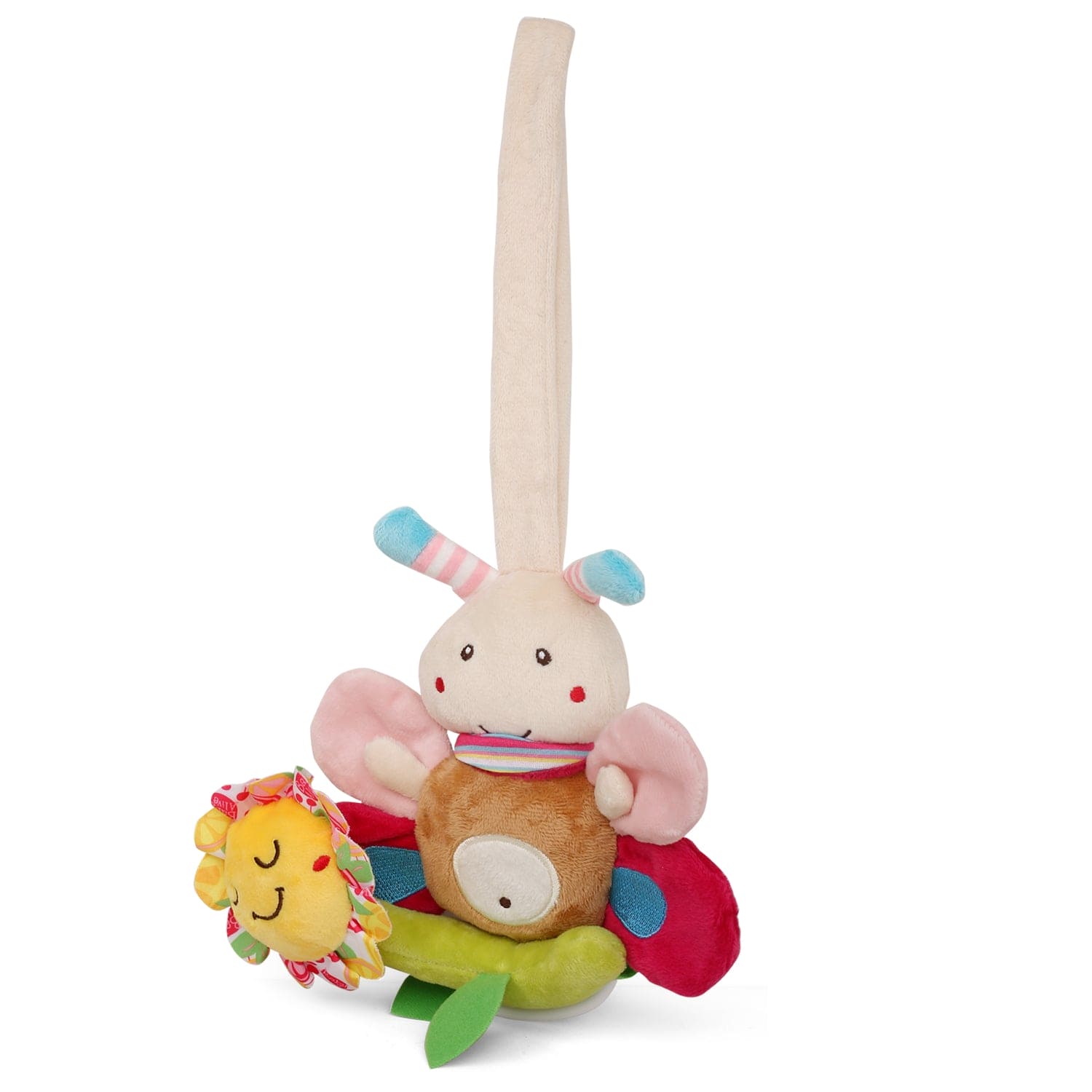 Bee Multicolour Hanging Pulling Toy - Baby Moo