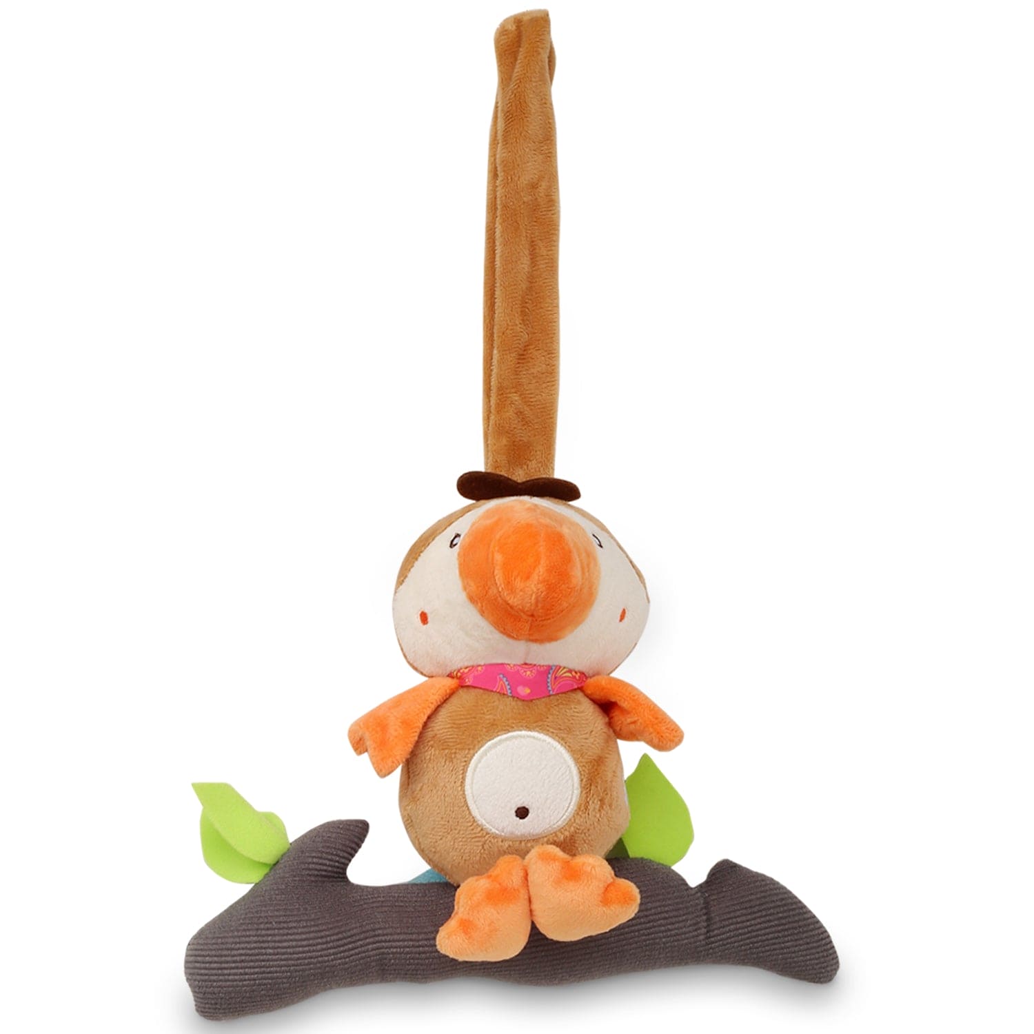 Bird Brown Hanging Pulling Toy - Baby Moo