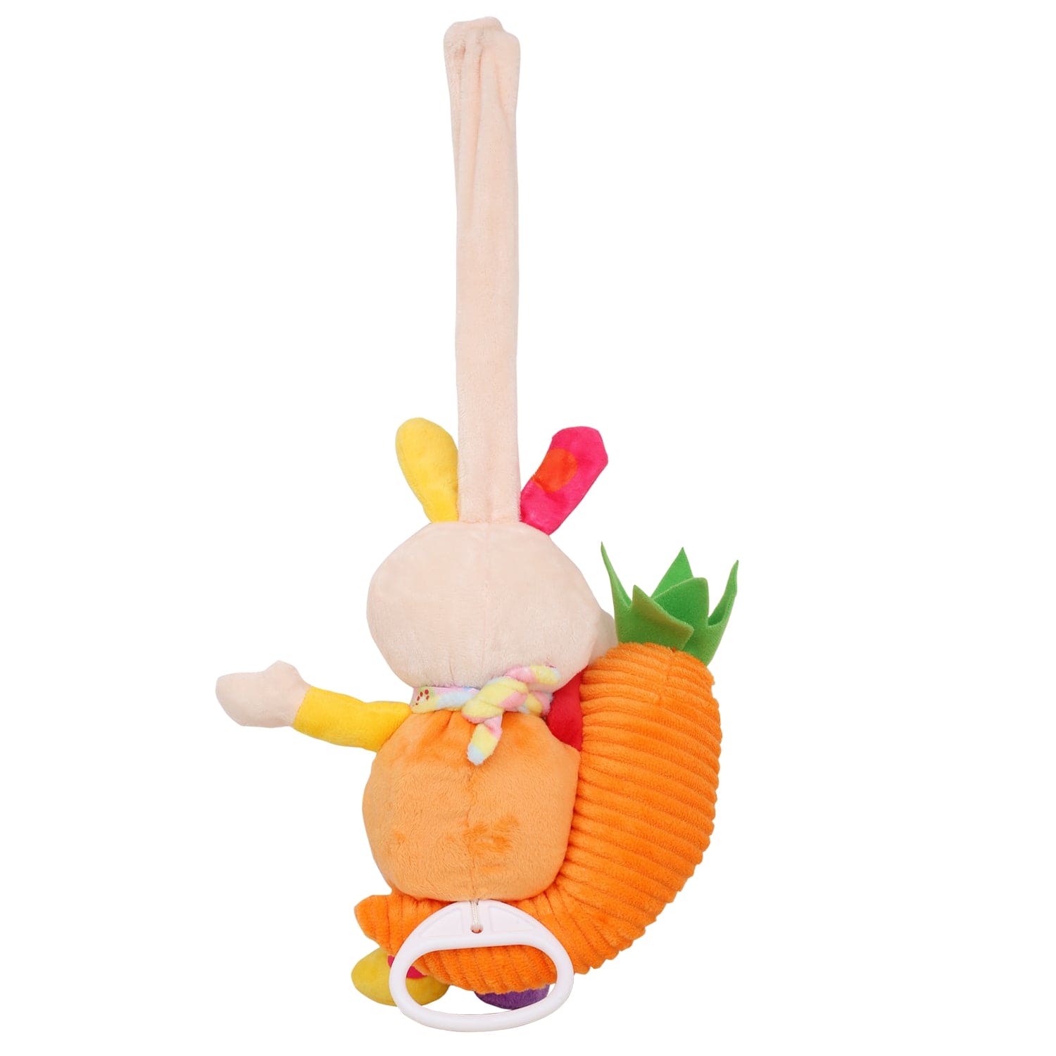 Rabbit Multicolour Hanging Pulling Toy - Baby Moo