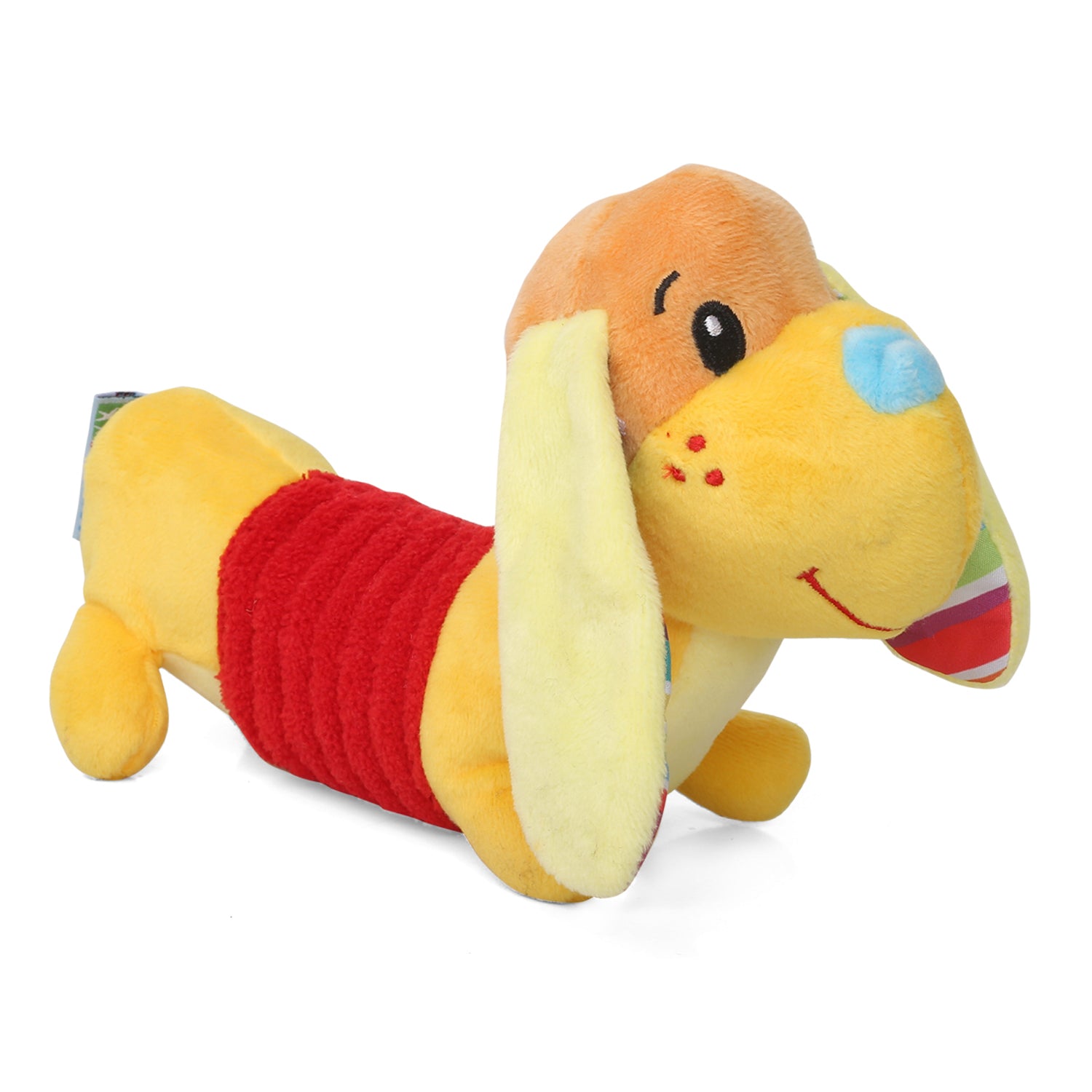 Puppy Yellow Soft Rattle Toy - Baby Moo