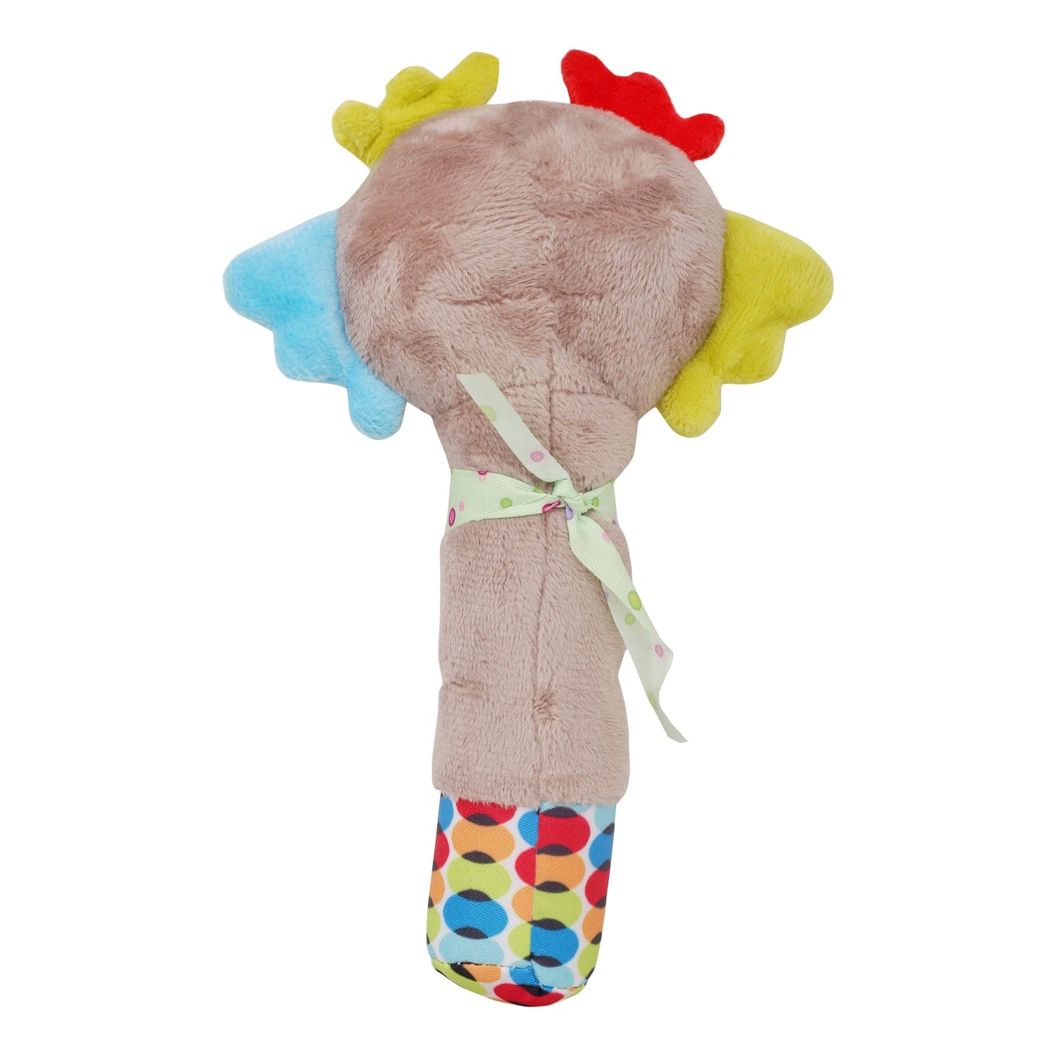 Snoozing Owl Grey Handheld Rattle - Baby Moo