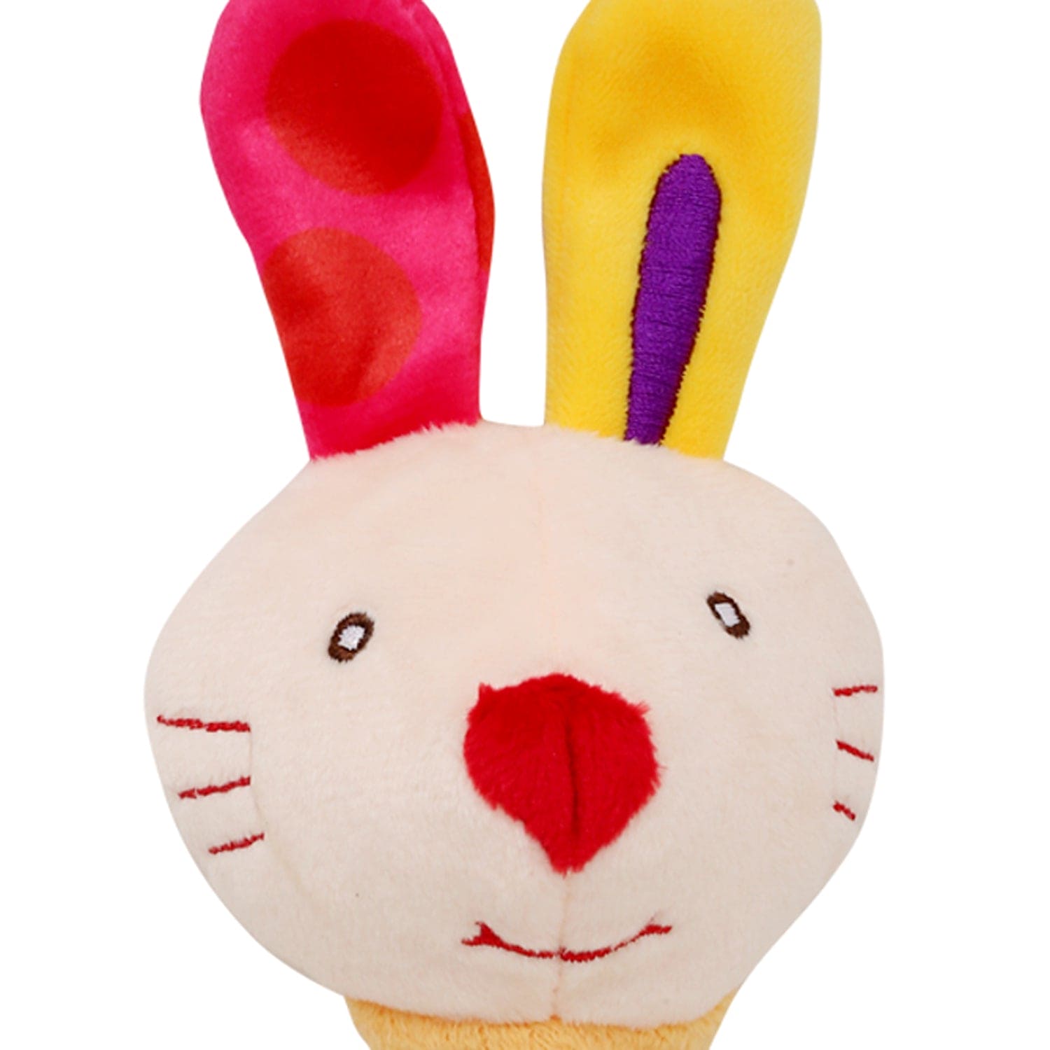 Big Earred Rabbit Multicolour Handheld Rattle - Baby Moo