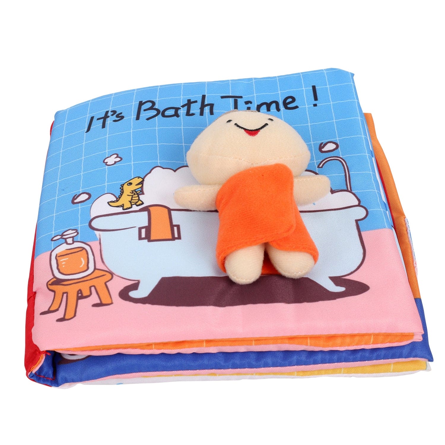 Bath Time Multicolour Activity Cloth Book - Baby Moo