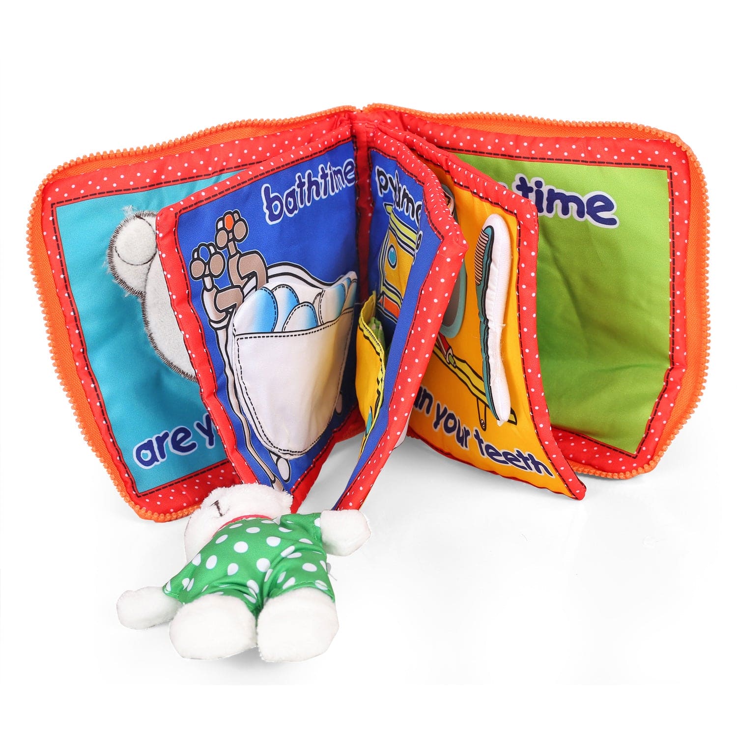 Daily Multicolour Activity Cloth Book - Baby Moo