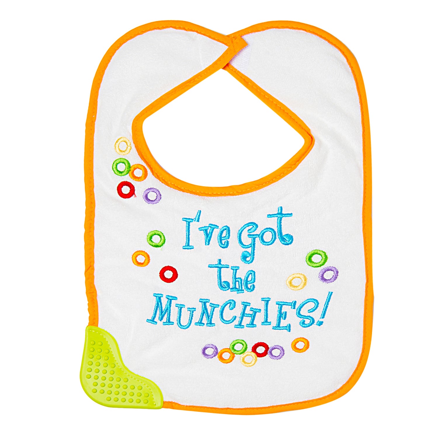 Munching Orange Teether Bib - Baby Moo
