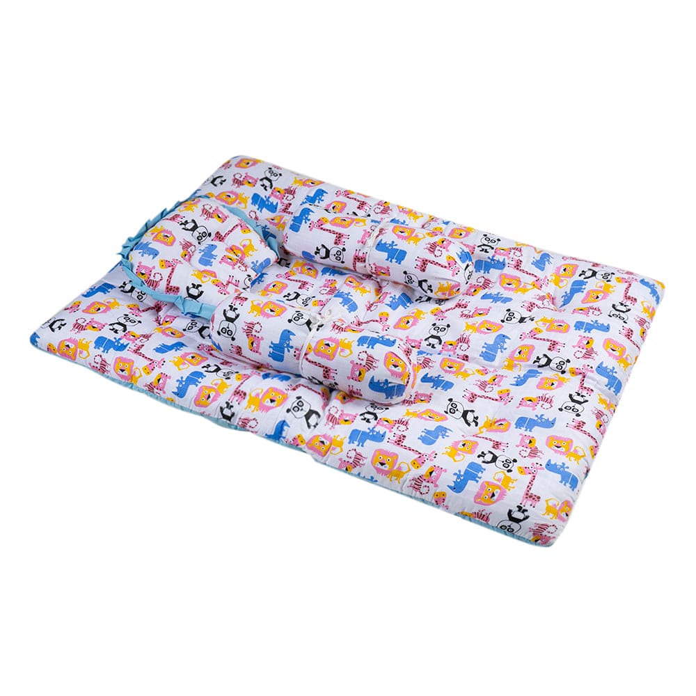 I Love Animals Multicolour Muslin Mattress Set - Baby Moo