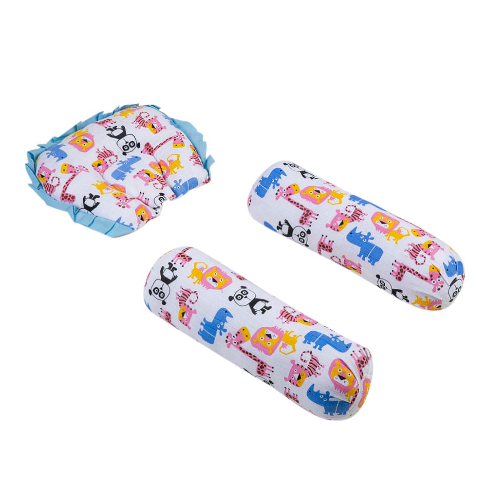 I Love Animals Multicolour Muslin Mattress Set - Baby Moo