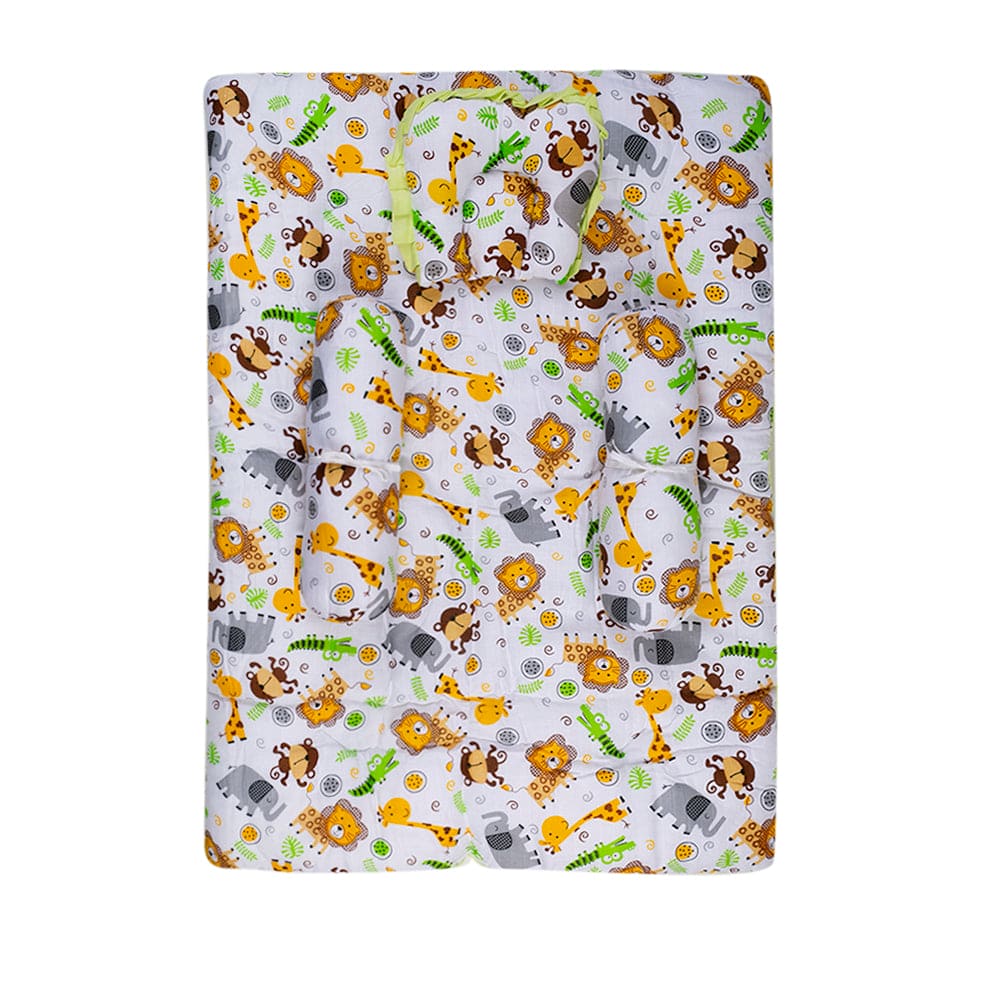 Fun In The Jungle Multicolour Muslin Mattress Set - Baby Moo