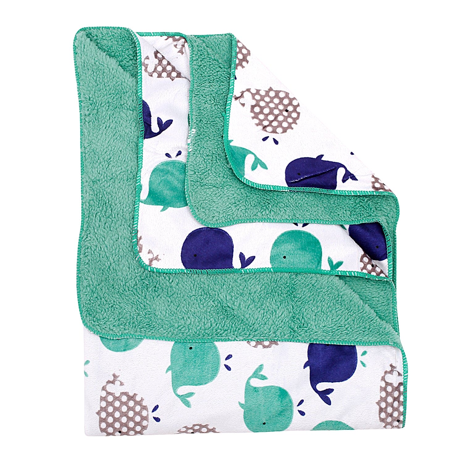 Dolphin Sea Green Blanket - Baby Moo