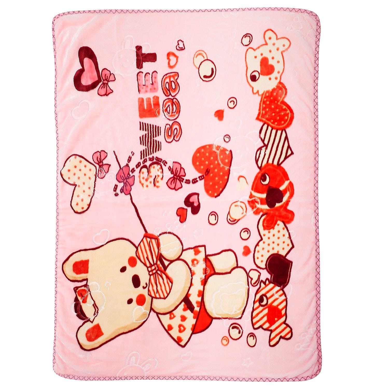 Sweetheart Pink Blanket - Baby Moo