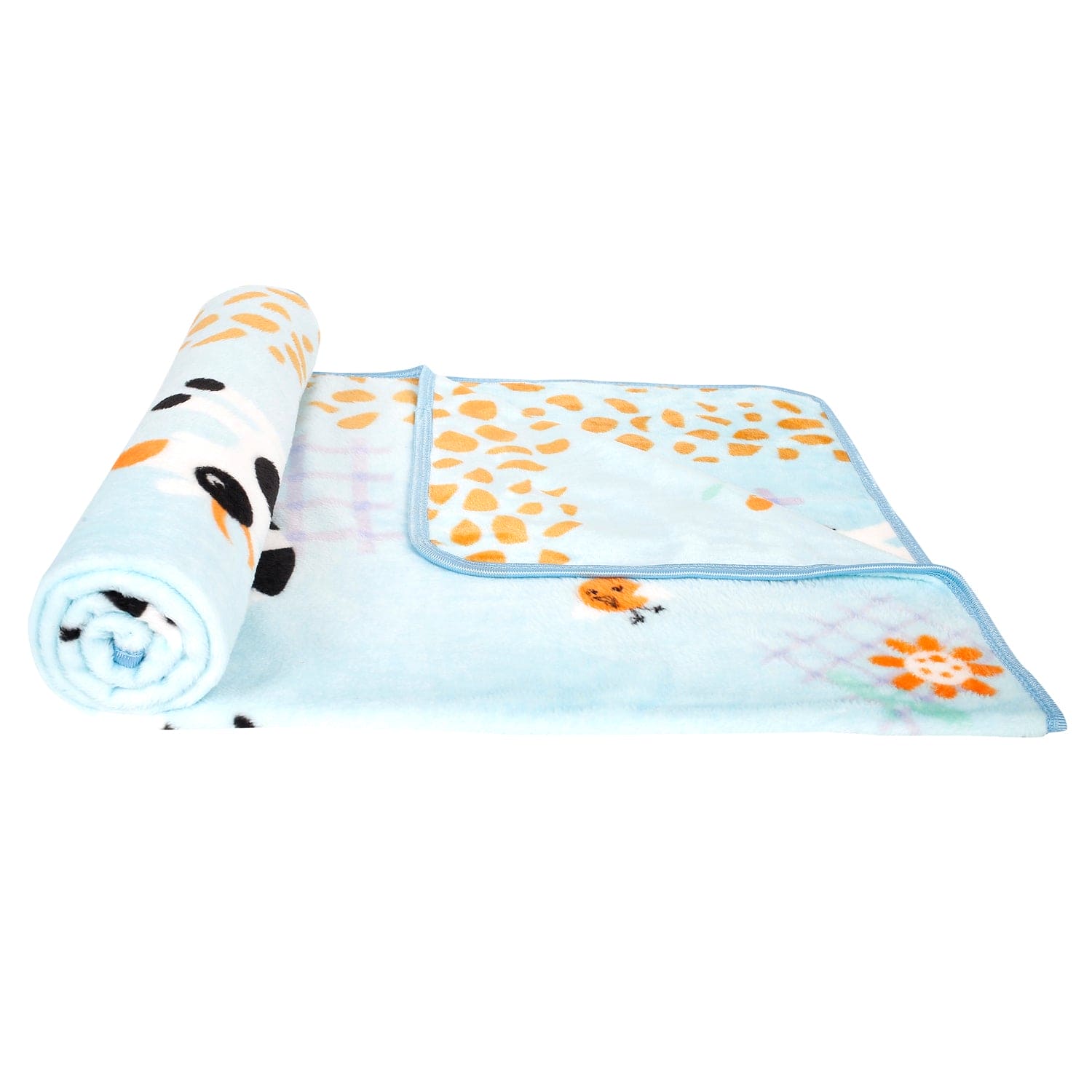 Mooing Cow Blue Blanket - Baby Moo