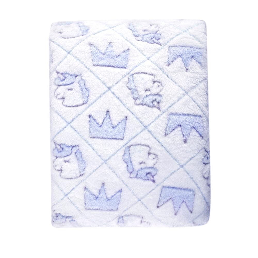 King Blue Double Sided Fur Blanket