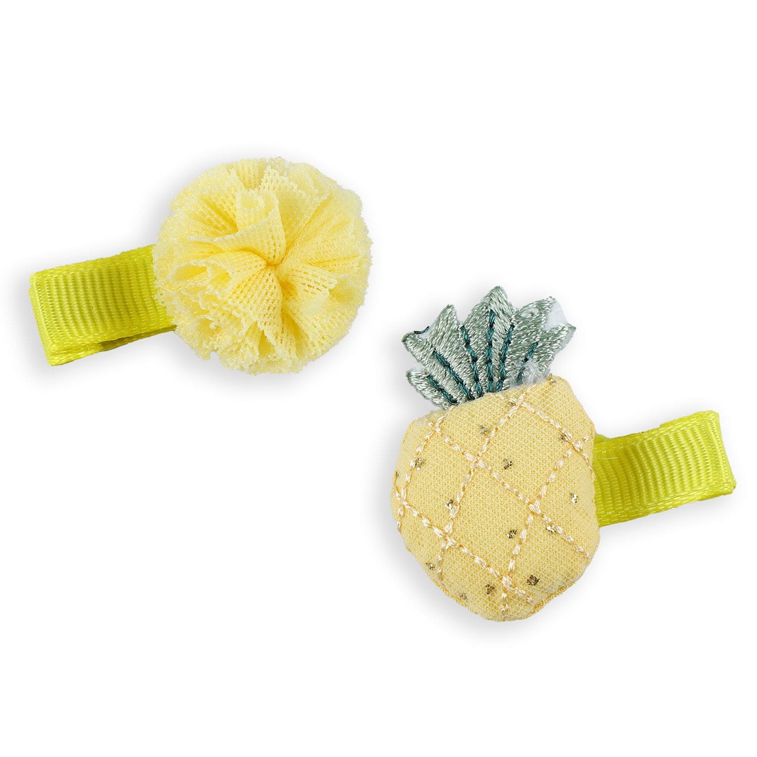 Manto Fruity Hair Clips Set 5 Pcs - Yellow - Baby Moo